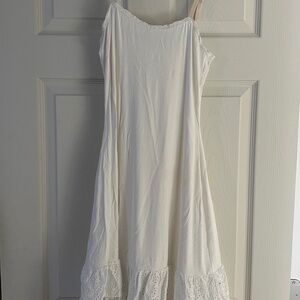 Ivory slip dress